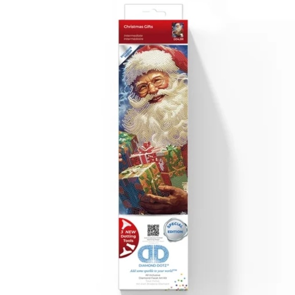 Diamond Dotz Dots Santa Christmas Gifts DD4.391 Art Kit 13.8 x 17.1 NEW - Picture 3 of 6